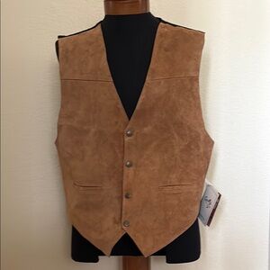 Scully Suede Snap Front Vest